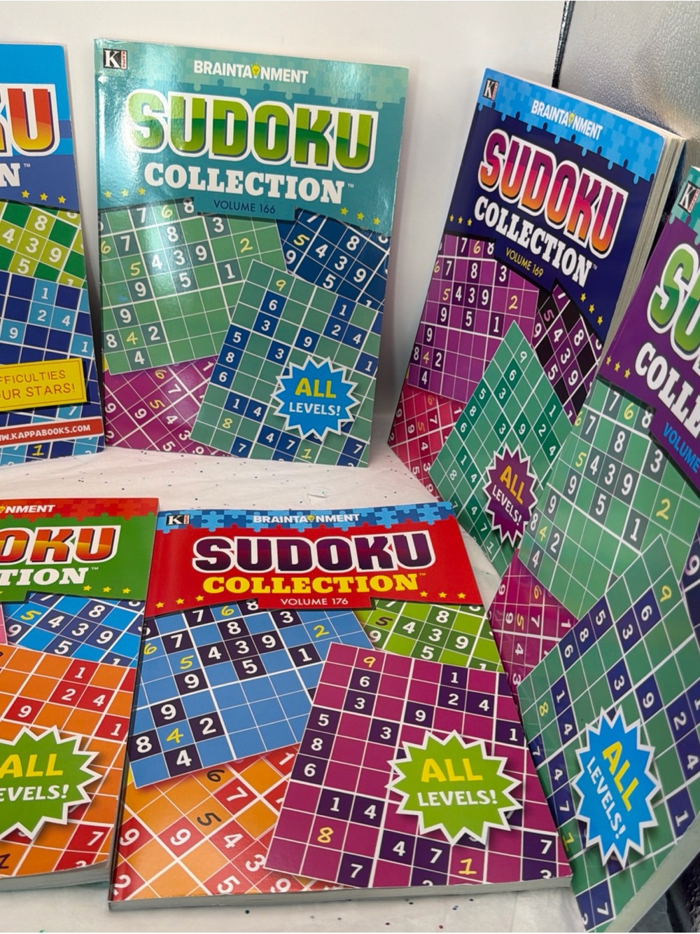 Large Print Sudoku Puzzle Book Bundle w/ Pens & Pencils – Gift Set CHOOSE ANY 3